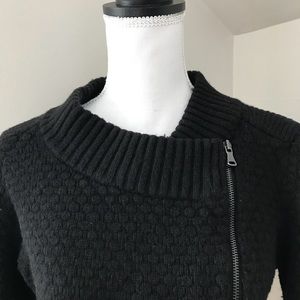 LOFT Moto Zip Sweater Jacket